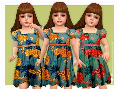 aster dress by lillka at tsr sims 4 updates