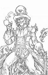 Hatter Coloring Pant sketch template