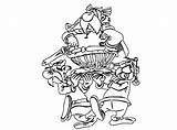 Asterix Coloriages Obelix Dessus Abraracourcix Print Remarquable Obélix Enfants sketch template