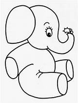 Itl Anak Gajah Binatang Mewarnai sketch template