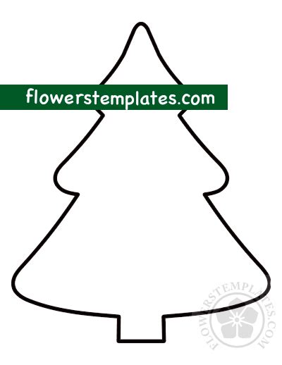christmas tree coloring page flowers templates
