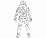 Halo Coloring Pages Gun John Mechine Another Printable Armor sketch template