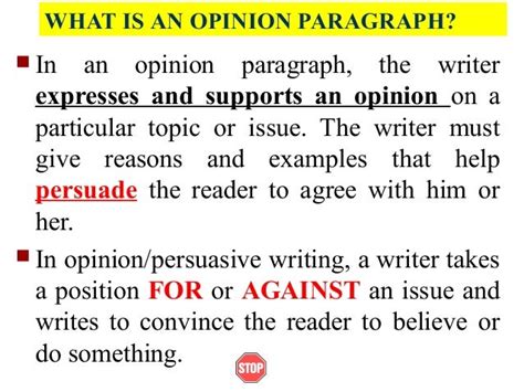 writing  week  opinion paragraphs