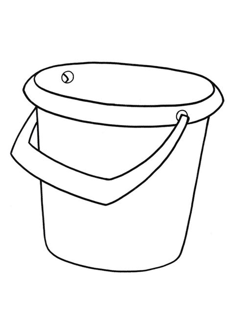 bucket coloring page funny coloring pages