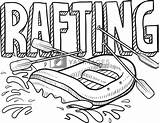 Rafting Clipart River Raft Whitewater Vector Sketch Lhfgraphics Water Clipground Yayimages Royalty Illustration Doodle Style sketch template