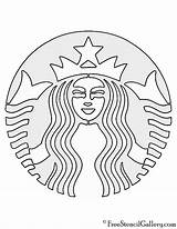 Starbucks Logo Stencil Coloring Printable Pages Drawing Pumpkin Freestencilgallery Color Coffee Print Crafts Costume Getcolorings Cups Getdrawings Surging sketch template