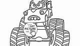 Mater Coloring Cars Pages Getcolorings Printable Getdrawings Color sketch template