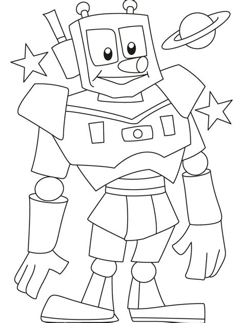 robot coloring pages  toddlers coloring pages