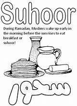 Ramadan Suhoor sketch template