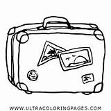 Suitcase Equipaje Valigia Maleta Dibujo Baggage Getdrawings Bagaglio Página Ultracoloringpages Clipartmag sketch template