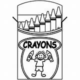 Box Crayon Coloring Pages Clipartmag sketch template