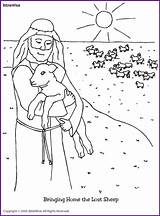 Sheep Lost Coloring Pages Bible Jesus Sheets Kids School Sunday Biblewise Activity Preschool Parable Color Parables Children Story Craft Korner sketch template