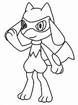 Lucario Drawing Clipartmag sketch template