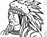 Coloring American Indian Pages Adult Native Head Getcolorings sketch template