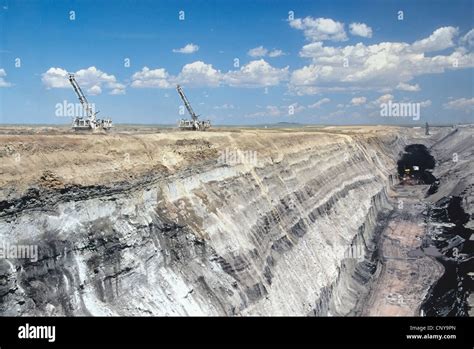 coal surface  coal stratus overburden stock photo alamy