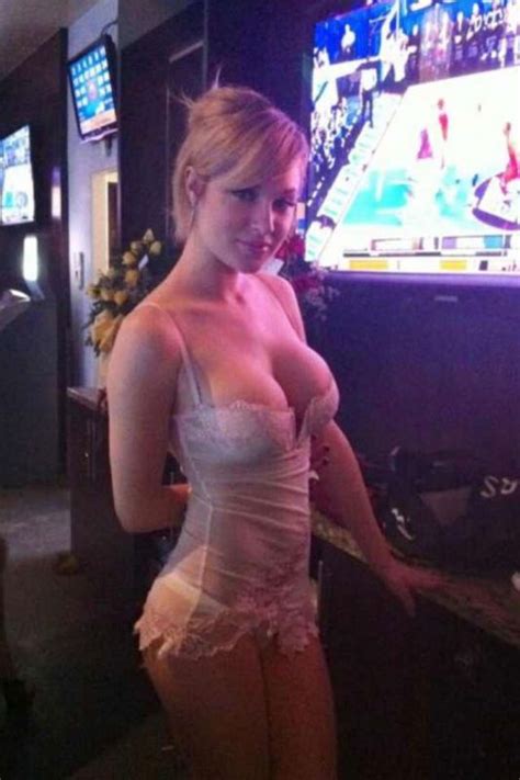 skimpy dressed wife in bar