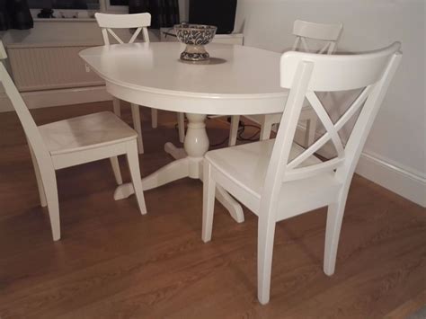 ikea dining room set ingatorp table ingolf chairs excellent