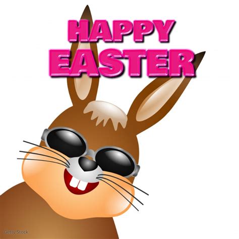 happy easter cool bunny rabbit sunglasses template postermywall