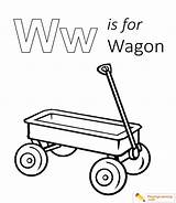 Wagon Coloring Printable Letter Uppercase Lowercase Kids Through Sheet Playinglearning sketch template
