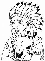 Coloring Sheets Cowboy Indiens Pages Cow Native Indian Coloriages Les Boyish sketch template