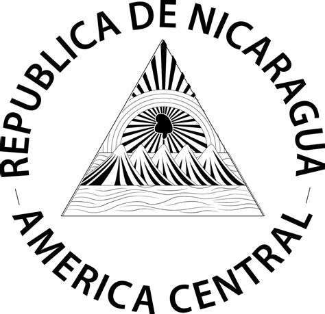 Escudo De Nicaragua Blanco Y Negro Png Imagenes Gratis 2021 Png Universe