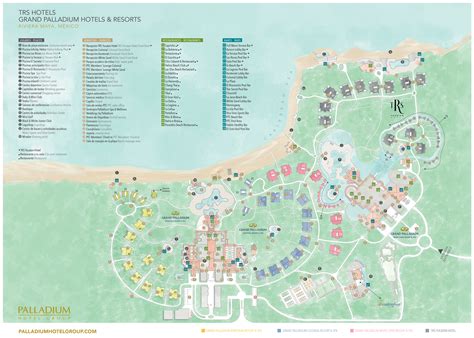 Mapas De Grand Palladium Hotels And Resorts Y Trs Hotels