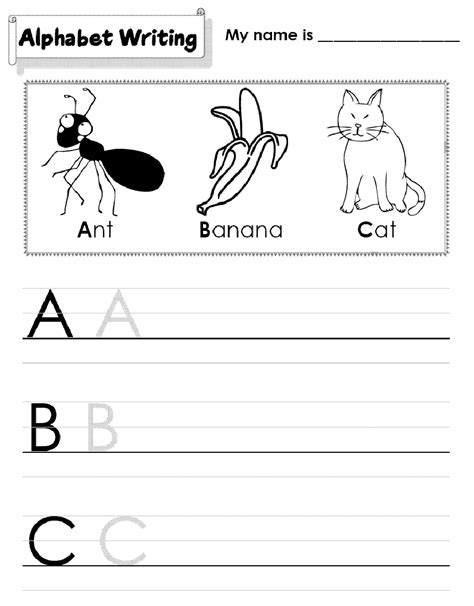 kindergarten letter tracing worksheets photography worksheet  kids