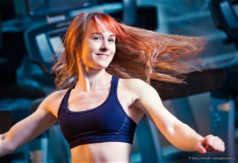 Cheerful Athletic Woman With Fluttering Red Hair Flickr