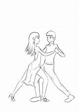 Tango Baile Desenho Imagui Tudodesenhos Deviantart Bolt Palomas Casais sketch template