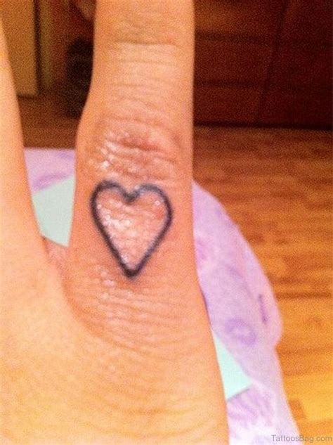 small heart tattoos  finger