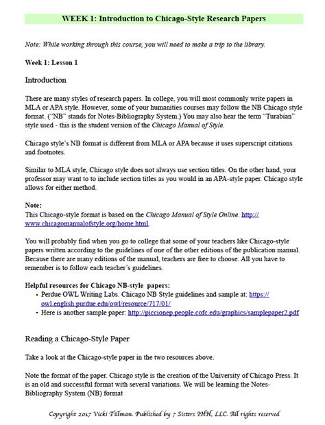 excerpts  chicago style research paper writing guide