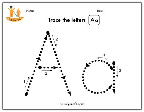 trace  letter  nandycraft