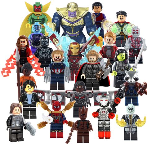 avengers infinity war minifigures figures superheroes halloween toys