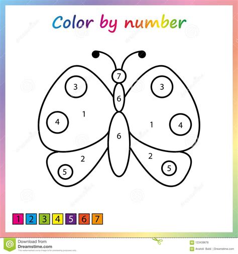 simple paint by numbers worksheet printable worksheets