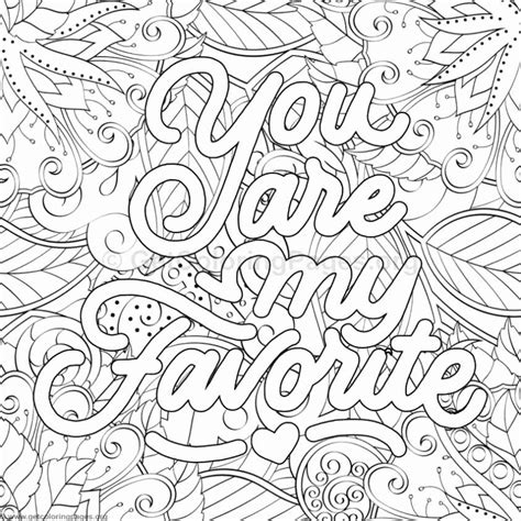 word coloring pages  adults   quote coloring pages heart