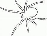 Coloring Spider Halloween Pages Printable Popular Tarantula sketch template