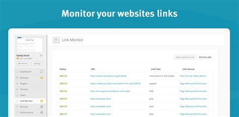 link monitor  released  early access managewp