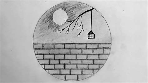 pencil drawing   circle easy pencil drawinghow  draw  scenery