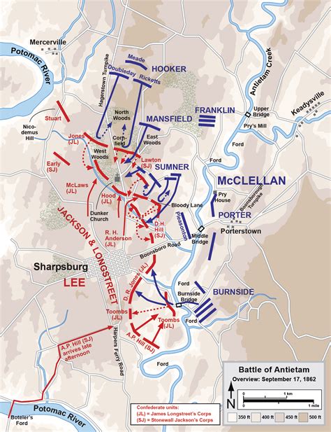 maps   battle  antietam  civil war   battle  antietam