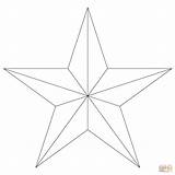 Star Point Template Five Coloring Printable Para Imprimir Estrela Cinco Molde Pontas Escolha Pasta sketch template