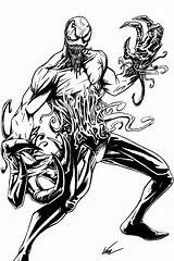 Venom Mulligan Patrick Toxin Spiderman Symbiotes Carnage Coloriage sketch template