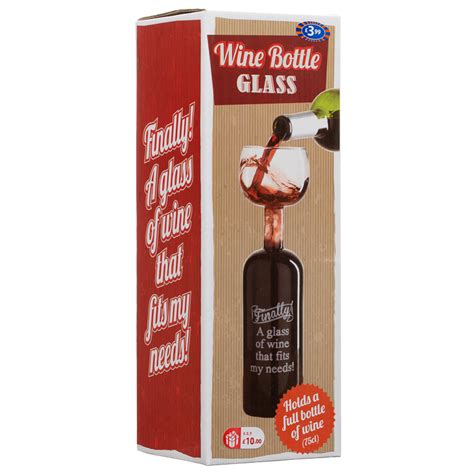 Bandm Wine Bottle Wine Glass Finally A Glass Of Wine That Fits My