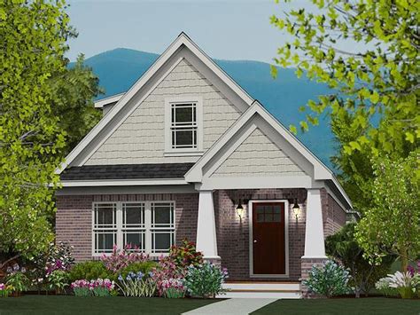 narrow lot craftsman home plan craftsman house plans