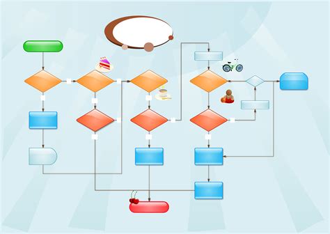 color flow chart template