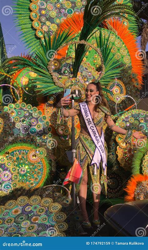 las palmas carnival parade  editorial stock image image  february canary