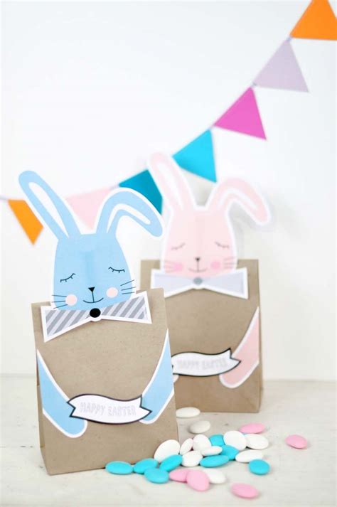 printable bunny easter bags fun family crafts