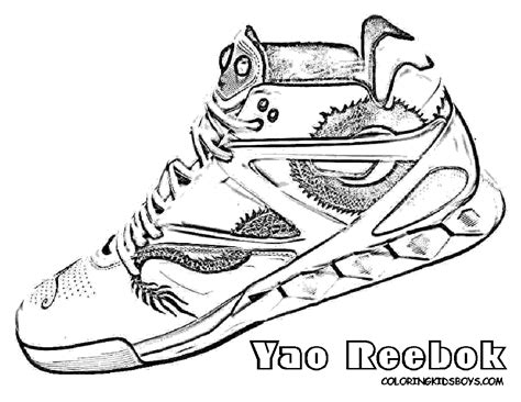 basketball shoe coloring pages   print