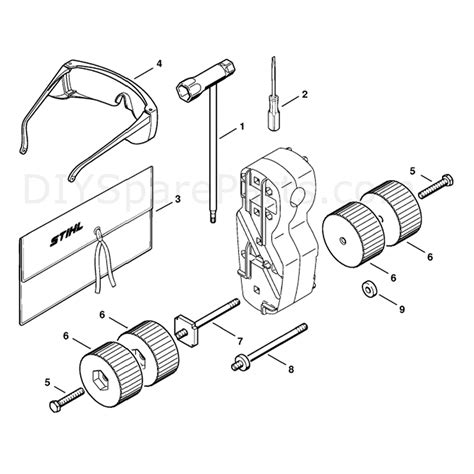 stihl mm  multi tool engine mm  parts diagram tools