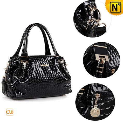 Vintage Designer Real Cowhide Women's Shell Bag Metal