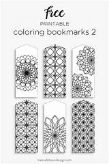 Bookmarks Color Coloring Printable Visit sketch template